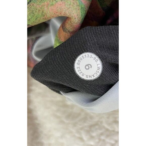 New Lululemon Wunder Train HR Tight 28" DICR Pink Purple Green Leggings Size 6 - Picture 13 of 13